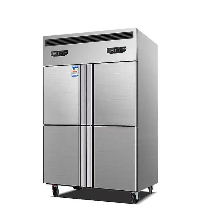 Refrigerador y congelador de cuatro puertas, precio al por mayor, color blanco