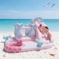 Château gonflable GOLDEN ART Model-33 résistant aux UV en PVC, portable, pour enfants, pour les vacances en bord de mer, jeux aquatiques, imperméable, côte