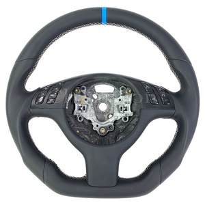 Per <span class=keywords><strong>BMW</strong></span> volante sportivo nero pelle fatta a mano volante auto per <span class=keywords><strong>BMW</strong></span> M3 E46 E39 <span class=keywords><strong>E53</strong></span> 330ci serie 325i - Product Image 1