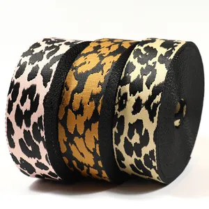 Nastro elasticizzato Sexy per la produzione di biancheria intima leopardata personalizzato OEM ODM fashion