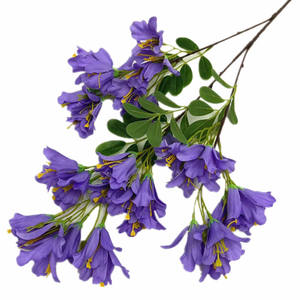 Seda <span class=keywords><strong>Jacaranda</strong></span> Mimosifolia flor tallo hoja verde 3 tenedores árbol de <span class=keywords><strong>Jacaranda</strong></span> Artificial Navidad escuela Año Nuevo chino - Product Image 4