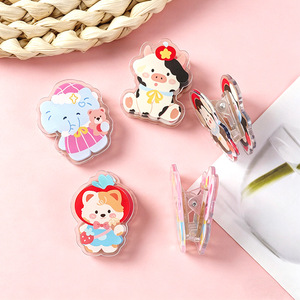 NASNAK Spot Small Animal Hand Account Cute Cartoon Acrylic Transparent Pp Clip Student Snack Note Custom Clips Souvenir - Product Image 2