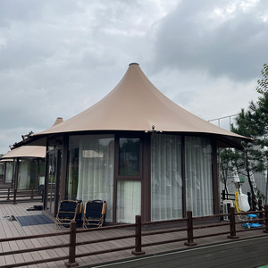 Tente de Glamping pour Hôtel-Resort, 6-8 Personnes, Tissu Oxford, Cadre Galvanisé, Grand Espace, Utilisation pour Événements Extérieurs - Product Image 5