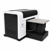 Impresora UV Plana A3 de 35*45cm, Máquina de Impresión UV de Escritorio, Impresora CMYK+Blanco con Barniz para Carcasas de Teléfono, Acrílico, Metal y Vidrio