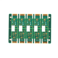 PCB Multilevel 6 Lapisan Dua Sisi dengan Perawatan Permukaan Pelapisan Emas untuk Sirkuit Cetak Keyboard PCB