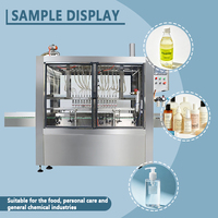 Machine de remplissage de liquides à servo-moteur contrôlée par PLC de haute précision pour les liquides alimentaires, cosmétiques et chimiques