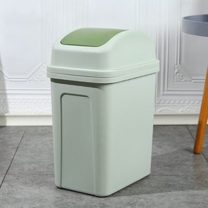 <span class=keywords><strong>Poubelle</strong></span> en plastique durable <span class=keywords><strong>de</strong></span> 12L avec couvercle pivotant <span class=keywords><strong>Poubelle</strong></span> facile à nettoyer pour cuisine ou <span class=keywords><strong>salle</strong></span> <span class=keywords><strong>de</strong></span> <span class=keywords><strong>bain</strong></span> Compact pour petits espaces - Product Image 2