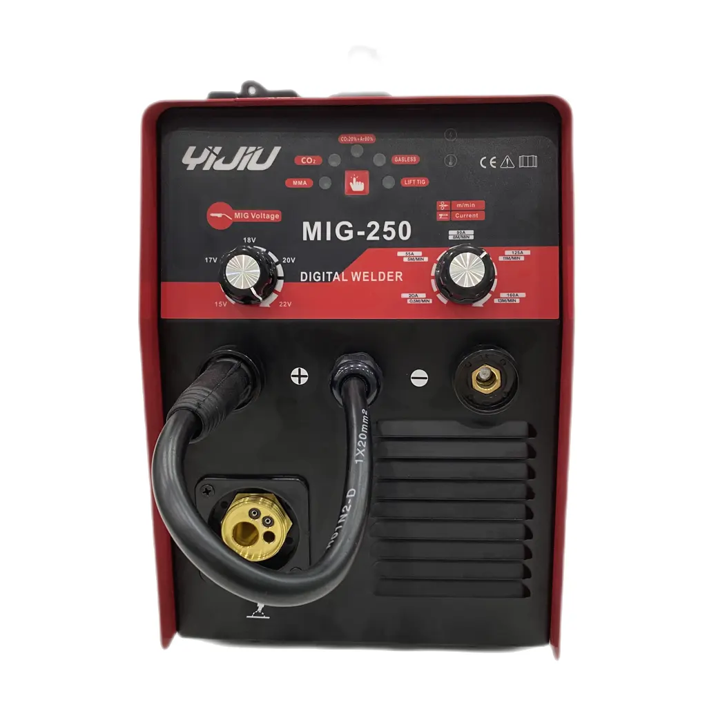 Yijiu MIG-160DG Gas/Geen Gas Cnc Digitale Mma/Tig/Mig 3 In 1 Multifunctionele Lasapparatuur Mig Omvormer Lasmachine