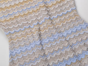 Abiti lunghi alla moda da donna con colletto rotondo lavorato a <span class=keywords><strong>maglia</strong></span> 2024 <span class=keywords><strong>blu</strong></span> estivo senza maniche per le vacanze - Product Image 4