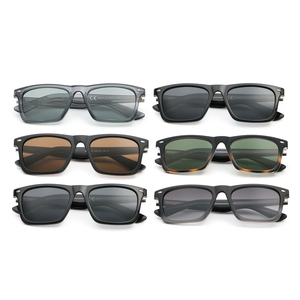 Özel Retro polarize güneş gözlüğü Unisex erkekler kadınlar kare çerçeve degrade lensler güneş gözlüğü - Product Image 1
