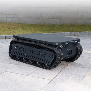 TinS-12E 600kg di carico utile di pattuglia di ispezione Robot elettrico telaio per tutti i terreni di salvataggio antincendio veicolo Robot cingolato in gomma - Product Image 2