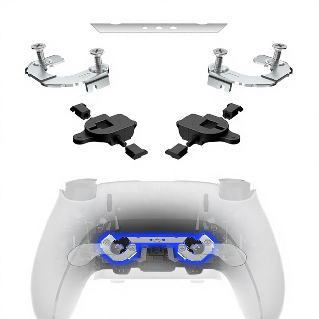 CHARM FOCUS Suitable PS5 Edge Controller Magnetic Module Repair Kit, Used to Fix Loose Adhesive Back Buttons and Replace Parts