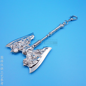 Customized Zinc Alloy 3D Bow Pendant Bright Nickel <b>Game</b> Accessory Unisex <b>Gift</b> - Product Image 4