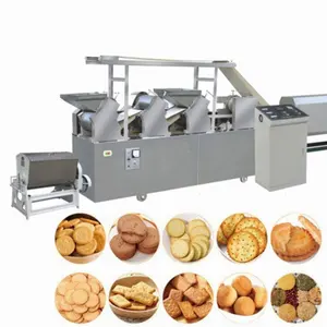 Macchina per la produzione di biscotti con Pretzel salato/attrezzatura per la cottura del forno a Gas/linea di produzione di biscotti morbidi e duri