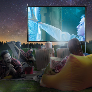 Màn Hình Máy Chiếu Trước Và Sau Gấp Nhanh, Kích Thước Lớn Ngoài Trời 200Inch Kèm Ốp Lưng Máy Bay - Product Image 3