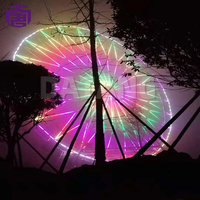 Lumière LED RGBW automatique de 45 mm 24 V pour cabochon, manège, grande roue, IP65, pour aménagement paysager et parcs à thème