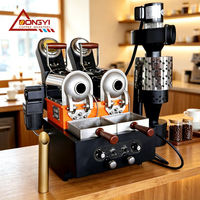 DONGYI Dubbele Trommel 200g Koffie Sample Rooster Kleine Serie Koffiebonen Roostermachine Elektrische/Gas Verwarming Koelplaat 220-240V