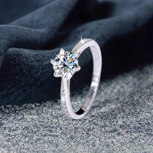 Bague d'éternité en diamant de laboratoire cultivé en Inde, en argent 925, étincelante, pour mariage, anniversaire, cadeau de mariée, disponible à la vente - Product Image 5