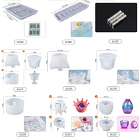 Boîte de rangement en résine époxy en forme d'œuf pour cartes de jeu Moule en silicone avec couvercle
