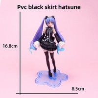 Figurine de chanteur virtuel 2D en PVC pour décoration de voiture, boîtier d'ordinateur et gâteau