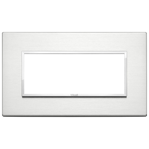 Placca Interruttore a Muro Vimar in Alluminio Lucido 17.65x10.7x1.85 Cm Design Moderno - Product Image 1