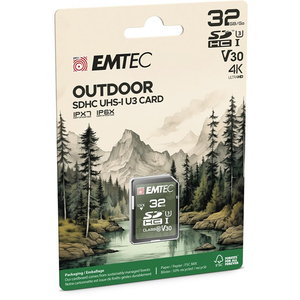 Carte SD Emtec UHS-I U3 V30 pour extérieur - 32 Go (ECMSD32GHC10ORP2) - Product Image 2