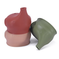 Gobelets réutilisables écologiques et durables pour enfants, sans BPA, en silicone de qualité alimentaire, mini-bol, ensemble d'apprentissage et tasse à eau pour bébé