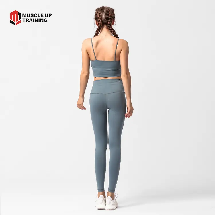 Custom Gym Workout Leggings Fitness Clothing Wear Seamless Women Yoga Set