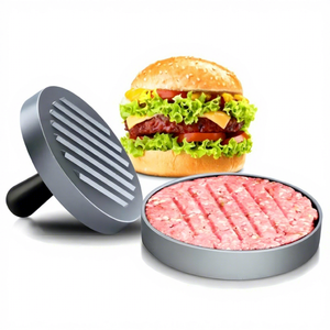 Prensa <span class=keywords><strong>para</strong></span> <span class=keywords><strong>Hamburguesas</strong></span> de Aleación de Aluminio con Mango Negro Pintado Esmerilado, Prensa Manual <span class=keywords><strong>para</strong></span> Carne de Hamburguesa, <span class=keywords><strong>Molde</strong></span> <span class=keywords><strong>para</strong></span> Rellenar Pasteles de Carne - Product Image 1