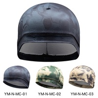 Venta caliente Headgear Outdoor Gorras deportivas a prueba de viento Quick Dry Python Print Riding Helmet Cap