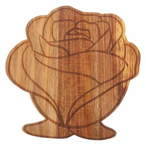 Papan Potong Kayu Akasia Modern Duramen Food Grade untuk Memotong, Papan Potong Pizza dan Charcuterie 2 Sisi, Dapat Dikustomisasi - Product Image 1