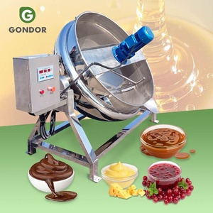 Cocina eléctrica de vapor a gas, 50 litros, 30 galones térmicos, chaqueta de aceite térmico, mermelada, hervidor <span class=keywords><strong>eléctrico</strong></span> inclinable con y sin Ag - Product Image 1