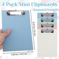 Petit porte-documents portable, porte-menus demi-format lettre, pinces à reçus pour la maison, le bureau, les restaurants, les cafés, les hôtels