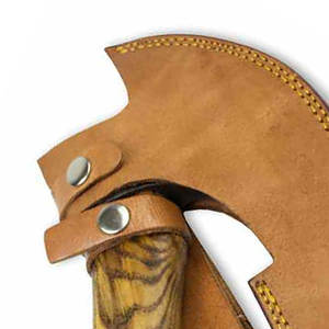 Couteaux RB en gros, RK-PX-0002, hache à pizza viking faite à la main, acier inoxydable de qualité industrielle personnalisé, coupe-pizza, manche en bois - Product Image 6