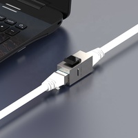 Adaptador Linkwylan RJ45 Cat 5E Keystone Tipo Acoplador en línea Extensión de cable de red FTP para piezas de Telecomunicaciones
