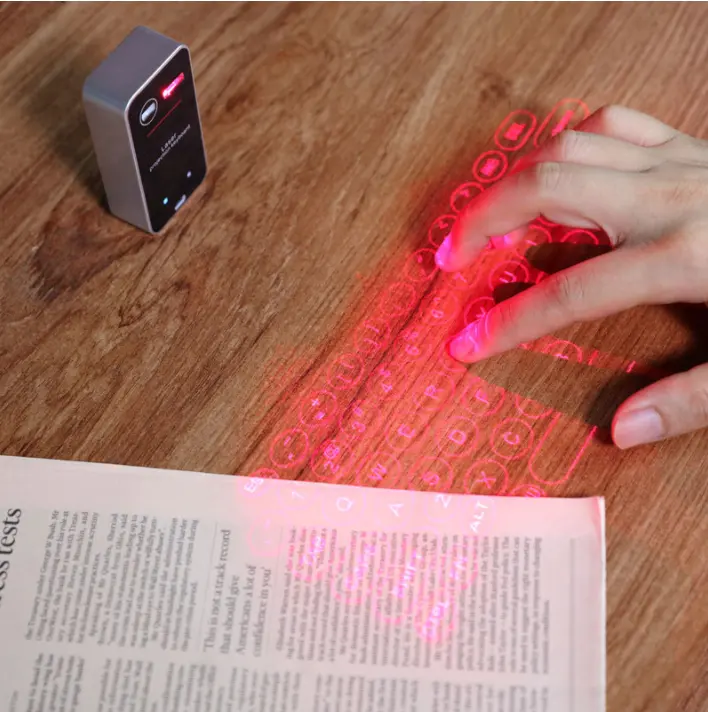Mini proyección teclado mágico láser inalámbrico proyector virtual ratón teclado móvil teclado con ratón