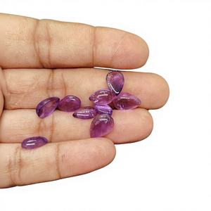 Piedras Preciosas de Amatista Natural, Lote de Piedras Preciosas Naturales, Personalización de Tamaños y Formas, Piedras Preciosas Sueltas Naturales en Forma de Pera - Product Image 1