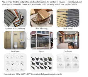 Casa Container Espandibile a Costruzione Rapida, Pannello Sandwich, Modulare Prefabbricato Traspirante, Design <span class=keywords><strong>Industriale</strong></span>, Negozio/<span class=keywords><strong>Bar</strong></span> in Acciaio Inox - Product Image 4