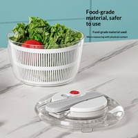 Handmatige groente- en fruitdroger, waterafzuiger, handpers, snelle dehydratatie, keukenhulpje, plastic, 3L, salade spinner