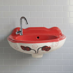 Ceramic Commercial Hand Wash Basin Sink With Pedestal Freestanding Wash Hand Basin Set washing basin sink bathroom con lavabos - Product Image 1