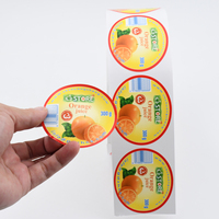 Etiquetas para Vasos de Té con Leche de Grado Alimenticio al por Mayor, Rollo de Etiquetas Adhesivas Ecológicas de Papel/Plástico para Envasado de Bebidas
