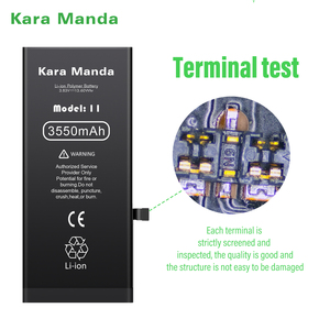 Kara Manda <span class=keywords><strong>แบ</strong></span><span class=keywords><strong>ต</strong></span>เตอรี่ทดแทน3500mAh ความจุสูงสำหรับแบตเตอรี่ <span class=keywords><strong>iPhone</strong></span> <span class=keywords><strong>11</strong></span> - Product Image 4