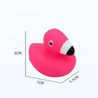 Canards en caoutchouc Flamingo en vrac, canards de bain Flamingo roses flottants qui couinent, jouets saisonniers pour fêtes, cadeaux de baby shower et récompenses de classe