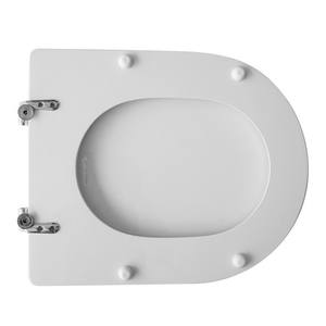 Abattant de toilettes à dégagement rapide au design moderne pour Hatria-Spea Marylin Vase, fermeture douce, en bambou, bois, plastique et résine uréique - Product Image 2