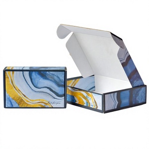 Caja de Embalaje de Cartón Corrugado con Logotipo Personalizado de Lujo, Grabado en Relieve para Pequeñas Empresas, para Envío de Cosméticos y Productos para el Cuidado de la Piel - Product Image 5