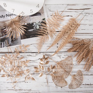 Fleurs de Simulation en argent doré artificiel de haute qualité pour la maison nouvel an <span class=keywords><strong>d</strong></span>écor de noël qualité fausse remise des diplômes fête des mères - Product Image 1