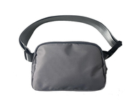 Sac de ceinture pour téléphone portable en polyester pour femme avec logo personnalisé, fermeture éclair et fermoir, forme oreiller tendance pour usage promotionnel et voyage