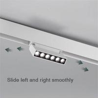 Système d'éclairage de plafond à rail magnétique blanc, éclairage LED moderne, projecteur sur rail, DC48V, encastré, salon, maison, 3 ans de garantie