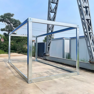 Contenedor de Acero Galvanizado Prefabricado Portátil de 20 pies/40 pies, Estructura Plana para Casa Contenedor sin Paredes - Product Image 6