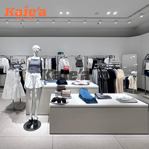 Hiện đại cửa hàng may mặc bố trí nội thất trang trí thiết kế tùy chỉnh vàng quần áo giá kệ cửa hàng thiết kế truy cập cho cửa hàng may mặc - Product Image 5